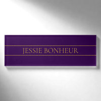 Elegant Customisable Text | Gold & Deep Purple