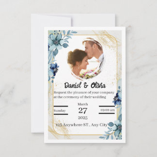 Elegant Customisable Wedding Invitation | Editable