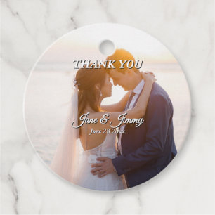 Elegant Customisable Wedding Invitation Favour Tags