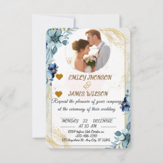 Elegant Customisable Wedding Invitation, Invitation