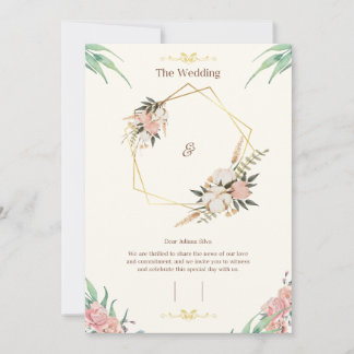 Elegant Customisable Wedding Invitation Template