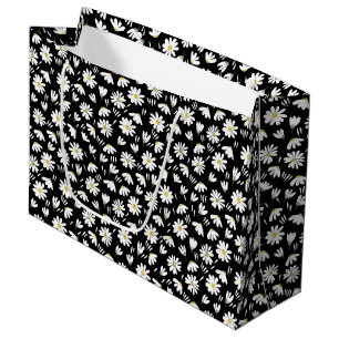 Elegant Customised Chamomile Floral Large Gift Bag