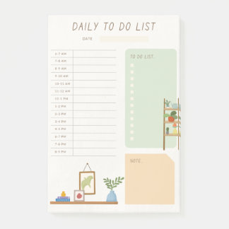 Elegant customised daily to do list Post-It Notes