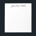 Elegant customised professional name notepad<br><div class="desc">Elegant customised professional name notepad</div>