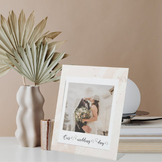 Elegant Customised Wedding Photo Pedestal Sign