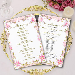 Elegant Customised Wedding Program