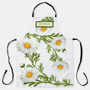 Elegant Cut Daisies Apron