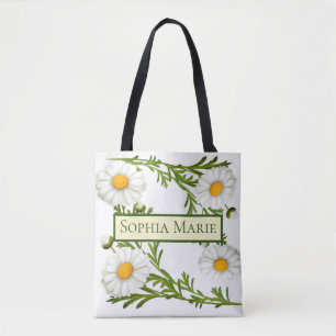 Elegant Cut Daisies Tote Bag