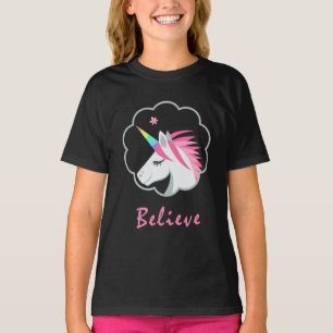 elegant cute believe in unicorns emoji T-Shirt