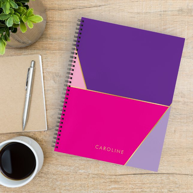 Elegant cute colourful modern trendy personalised  notebook (Creator Uploaded)