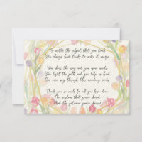 Elegant Cute Floral Appreciation Poem for Teacher