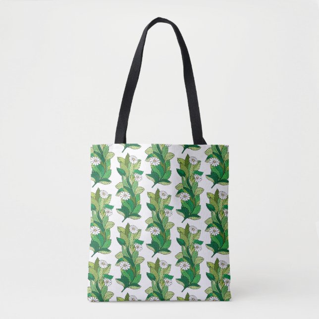 Elegant Cute flowers of camomile floral pattern Tote Bag (Front)