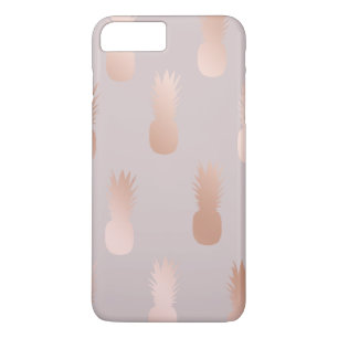 Elegant cute girly rose gold pineapple pattern iPhone 8 plus/7 plus case