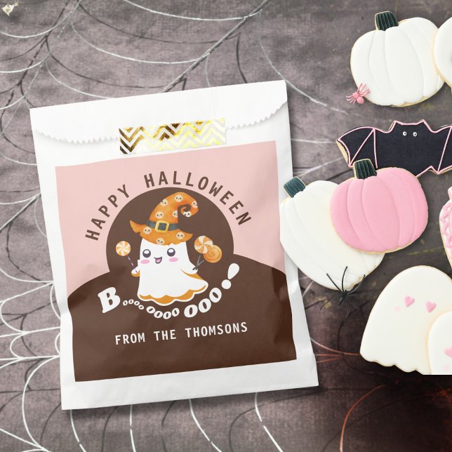 Elegant Cute Halloween Boo-tiful Boo Ghost Favour Bags (Creator Uploaded)