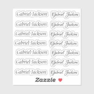 Elegant Cute Italic script 2 type personalise name