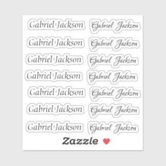 Elegant Cute Italic script 2 type personalise name