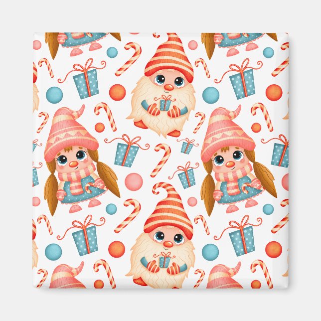 Elegant cute Merry Christmas     Magnet (Front)