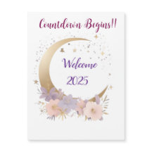 Elegant & Cute New Year 2025 Party Invitation Card