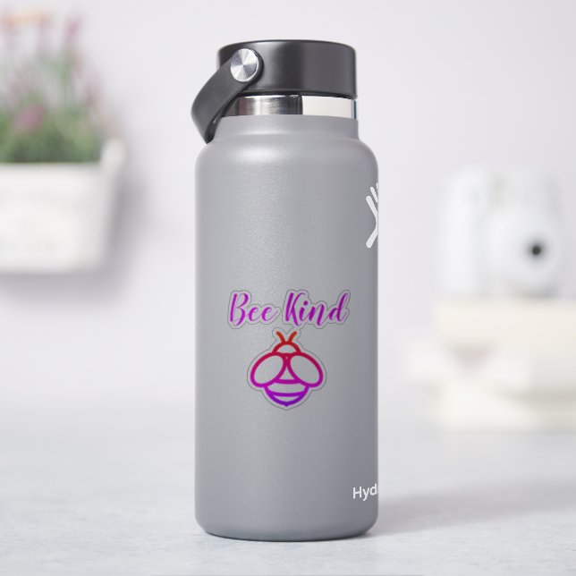 Elegant cute pink purple Bee kind bumblebee  (HydroFlask)