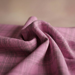 Elegant Cute Pink Tartan Plaid Pattern Fabric