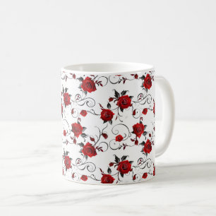 Elegant Cute Sophisticated Chic Romantic Floral Coffee Mug