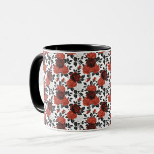 Elegant Cute Sophisticated Chic Romantic Floral Mug
