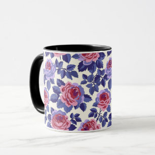 Elegant Cute Sophisticated Chic Romantic Floral Mug