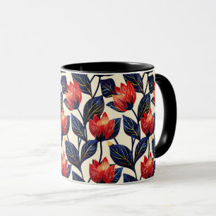 Elegant Cute Sophisticated Chic Stylish Floral Mug