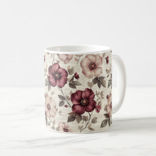 Elegant Cute Sophisticated Rustic Romantic Floral Coffee Mug