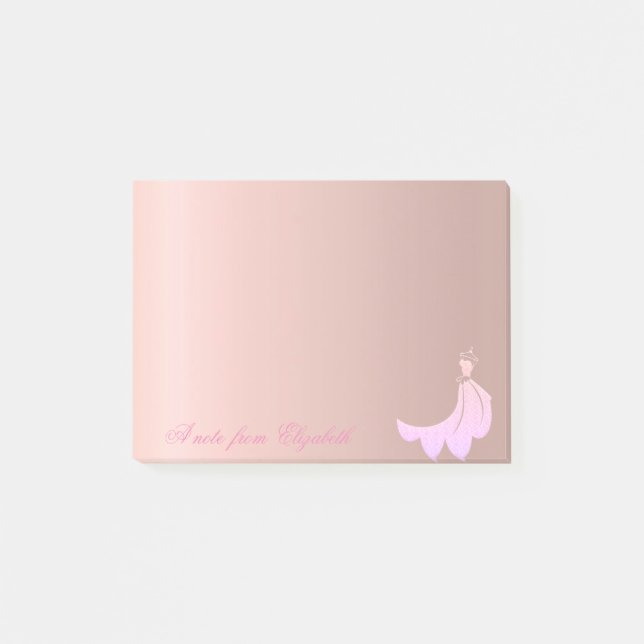 Elegant Cute Stylish Girly ,Dress Post-it Notes (Front)