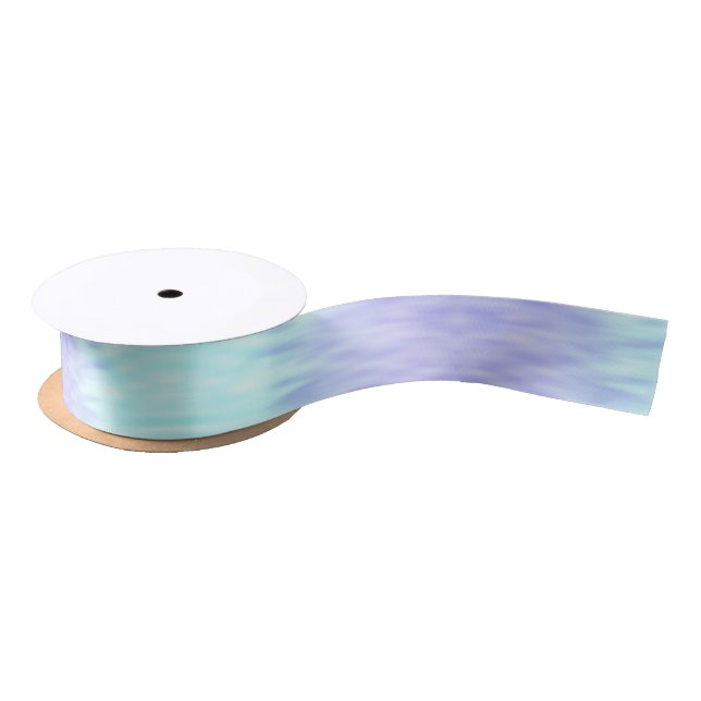 Elegant Cute Violet Aqua Blue Pastel Ombre Pretty Satin Ribbon (Spool)