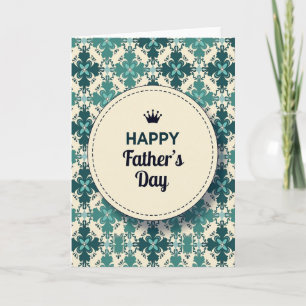 Elegant Dad Emblem Fathers Day Card