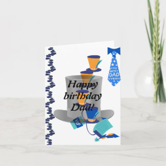 Elegant Dad's happy birthday card 