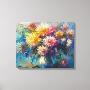Elegant Dahlia Sonata Fine Art Canvas Print
