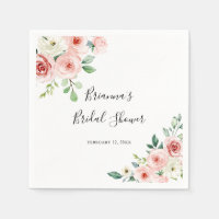 Elegant Dainty Autumn Floral Bridal Shower