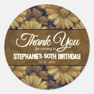 Elegant Daisy 10Th Birthday Gift For Teen Girls Classic Round Sticker