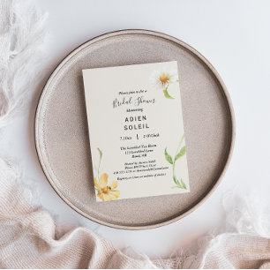 Elegant Daisy Bridal Shower Invitation
