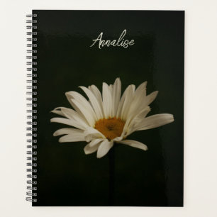 Elegant Daisy Floral Photo Personalised  Planner