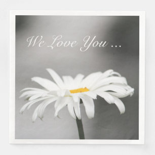 Elegant Daisy Flower Napkin