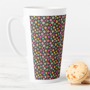   Elegant  Daisy Flower Pattern Latte Mug