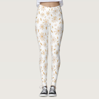 Elegant Daisy Hues Leggings