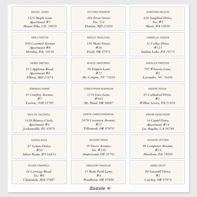 Elegant Daisy Wedding Guest Address Labels (Sheet)