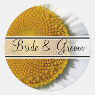 Elegant Daisy Wedding Seal