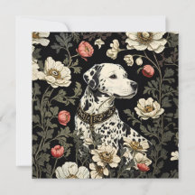 Elegant Dalmatian William Morris Inspired