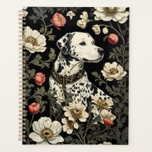 Elegant Dalmatian William Morris Inspired