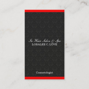 Elegant Damask Beauty Professional Layout Business Card