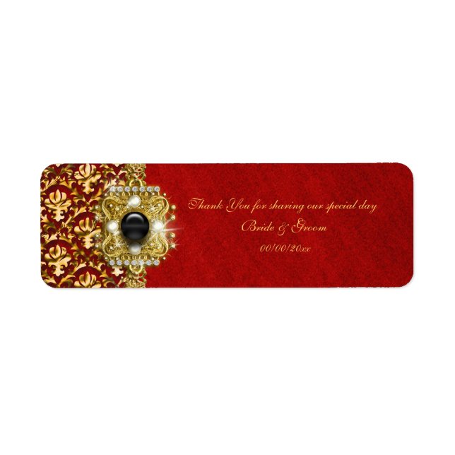 Elegant damask black red gold (Front)