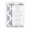 Elegant Damask Bridal Shower Invitation-eggplant