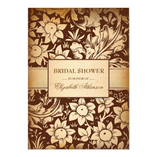 elegant damask bridal shower invitations