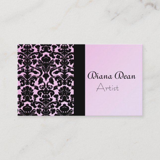 ELEGANT DAMASK BUSINESS CARD (Front)